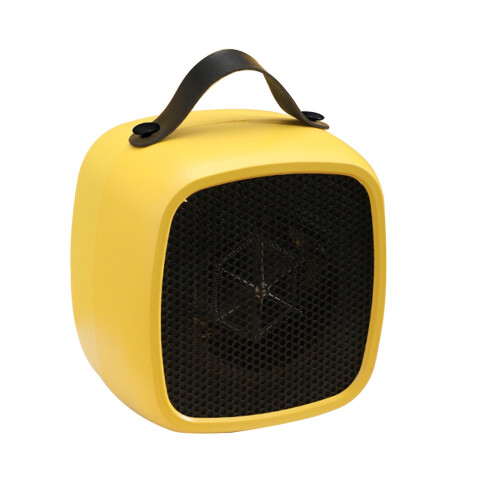 Portable Space Heater Indoor Use Yellow with Tip-Over and 1