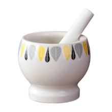 Manual Garlic Pounder Ceramic Multifunctional Grinding Herb Grinder Kitchen Mixing Grinding Bowl Pill Churner Pounding Chili Grinding