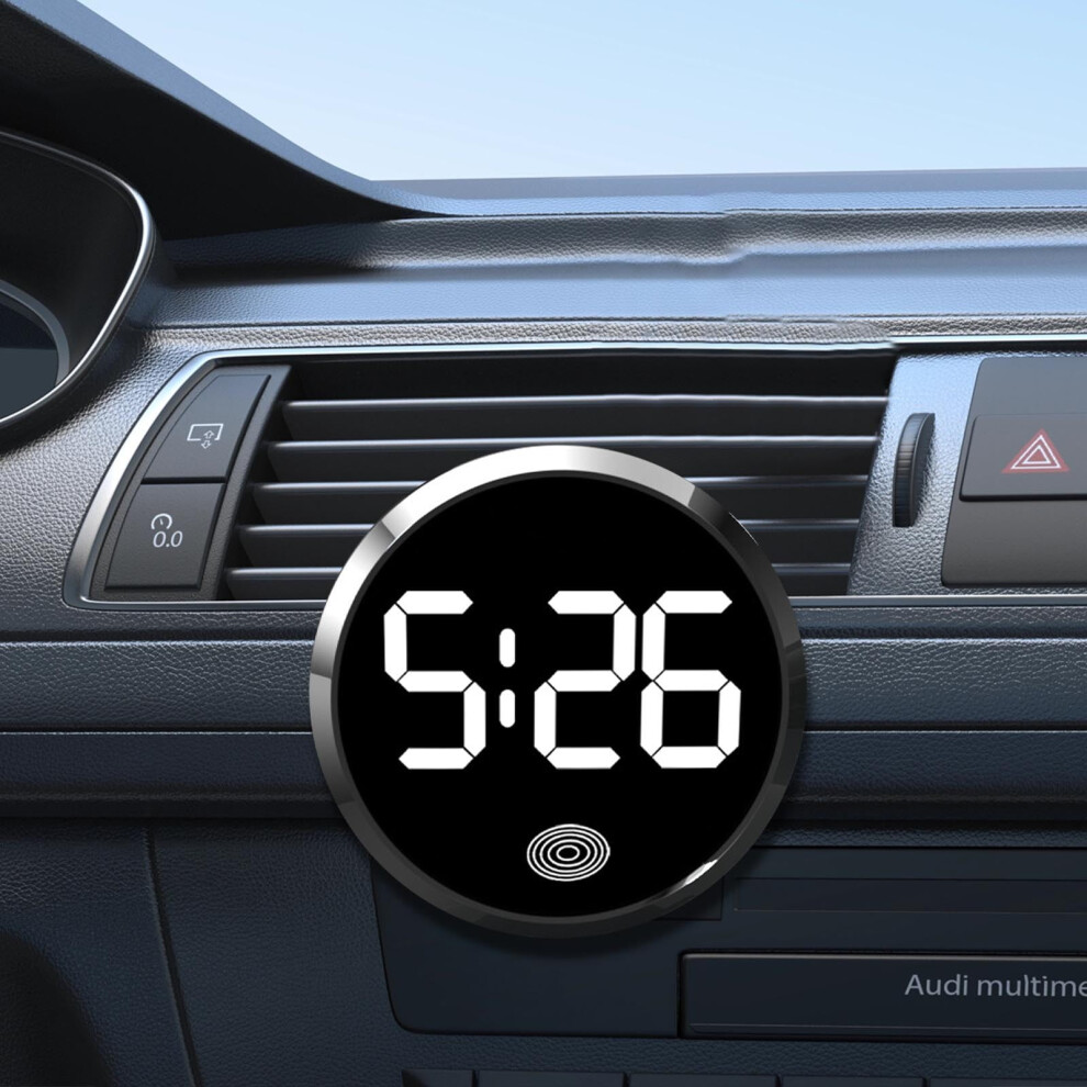 Car Clocks For Dash Stick On Digital Dashboard Car Clock Led Time Display Car Dashboard Watch Car Interior Accessory For Car Bike 9085618874251