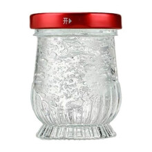 Beurrier rond en verre avec couvercle pour cuisine