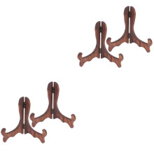Wood Plate Display Stand 4 pcs