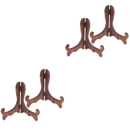 Wood Plate Display Stand 4 pcs