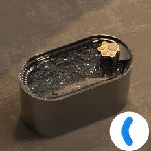 Pet Drinking 3L Automatic Pet Drinking with LED Light Silent Pet Drinking Bowl for Cats and Small Dogs with Filter