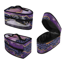 Iron Carry Bag Blue-Purple Leopard Print Handle Outdoor Gift(Case Only)
