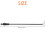 1-Pkg Stark Svart Kolfiber Cello Endpin 3/4 & 4/4 Cello Delar 8