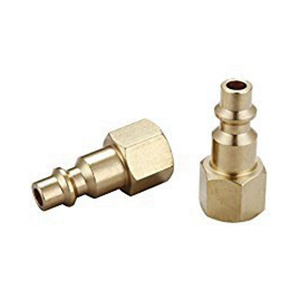 1/4Npt Pneumatic Fittings Five-Piece Set Quick Connector Solid Brass Quick Connect Air Fittings Kit 4714229332380
