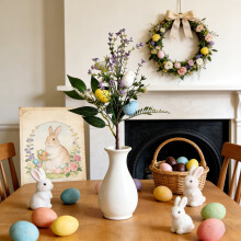 ZHMRFG Easter Egg Floral Stems – Realistic Reusable Decor