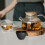 Cast Iron Tea Mug Retro Style 2 pcs 120ml 8