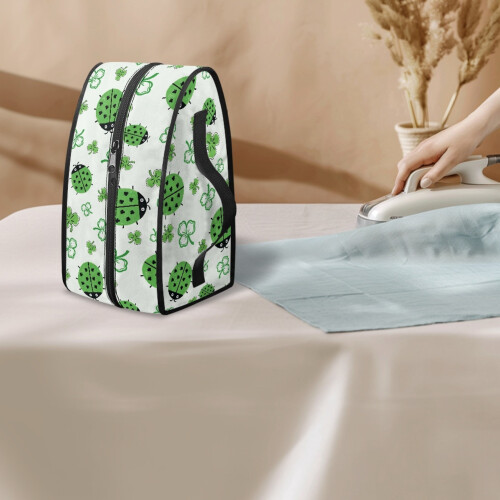 Clover Ladybug Pattern Travel Steamer Storage Case 2