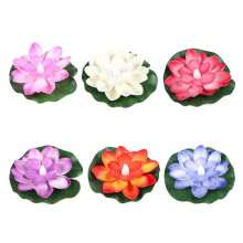 Floating Solar Pond Lights, Solar Powered Water Lily Lights for Pool & Garden, EVA Flower Lights, Waterproof Floating Lights for Outdoor Decor
