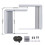 Window Air Conditioner Side Panels with Frame, Adjustable Insulation AC Side Panel for BTU Window AC Unit,Frame Included 8