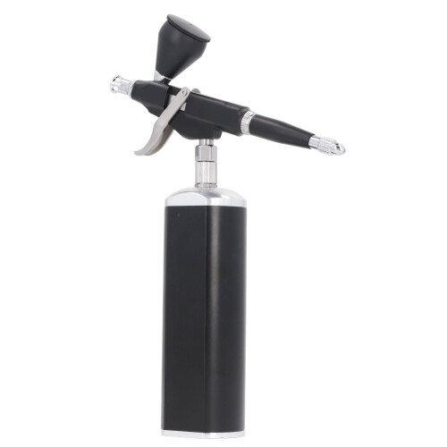 Ergonomic Design Airbrush Kit with Auto Stop Function Rechargeable Cordless Airbrush Adjustable Airflow Regulator Fine Atomization Two Connection 1
