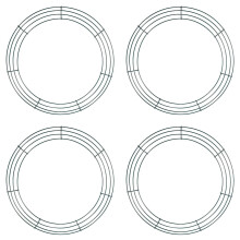 Wire Wreath Frame Metal Round 48 Inch 4/2/1 Pack