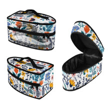 Handheld Steamer Iron Storage Case Floral, Protective Iron Accessories Portable Travel Steamer Storage Bag Holder Organizer(Bag Only)
