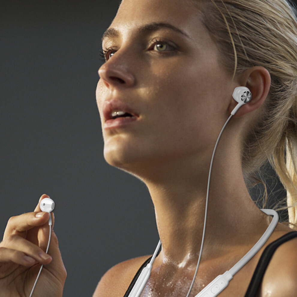 Neckband Bluetooth Headphones, Bluetooth Earbud Magnetic Neck Hanging Earphones Noise Cancelling In-Ear Headphones 9422877960996