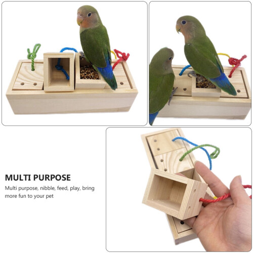 Parrot Toy for Medium Birds Chewing Puzzle 21x8cm 1