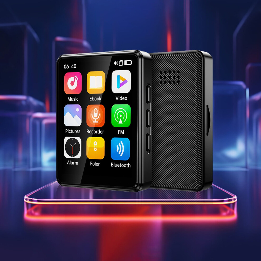 Bluetooth Mp4 Player With Speakers, Touchscreen, Novel Reader, Portable Audio Playback, Full-Screen Display, External Listening, 300Mah Battery 9399596200248
