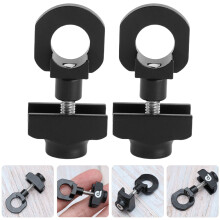 2Pcs Black Metal Chain Tensioner for Bicycle Enthusiasts and Adjusters