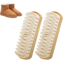 2PCS Suede Brush and Eraser Set with Wooden Handle for Shoes, Bags, Jackets, Purses, Sofa Cleaning