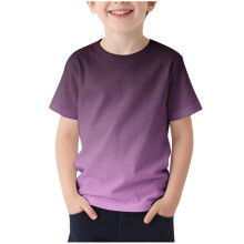 Boys Kids Short Sleeve Tee Casual Summer Shirts Kid Fashion Gradient Loose Tops Tees 2-13 Years