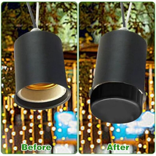 12Pcs Light Bulb Socket Cover,Light Socket Safety Cap Plugs for String Lights, Light Socket Cover Unused Sockets Caps 2