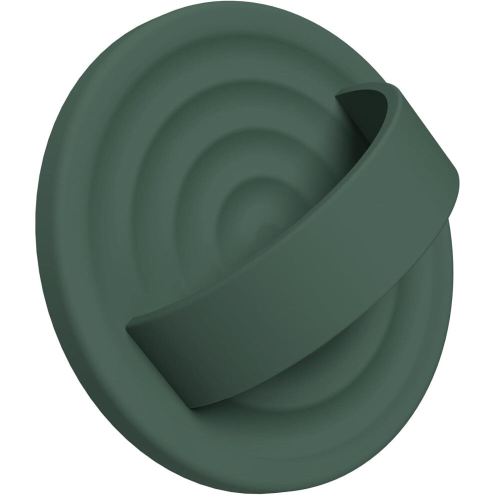 Upgraded Magnetic Phone Grip With Removable Finger Loop Â Liquid Silicone, Strong Magsafe-Compatible Attraction, Alpine Green 9399596198552