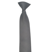 Men's Women's Uniform Convenient Clip On Neck Tie Polyester Solid Color Adjustable Pre Tied Necktie for Any Occasion