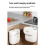 Kitchen Wall Mounted Trash Can Non Perforated Dual-Purpose Wall Mounted Flip Cover Trash Can Bathroom Garbage Bin 9