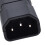 IEC320 C13 Female Power Adapter with Grounding Pin 2 Pack 6