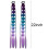Hand-woven braids and ponytail with three-color gradient 3