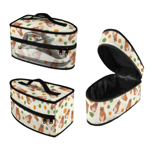 Handheld Travel Steamer Bag Capybara Pattern Case
