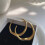 Women's Gold Silver Hoop Earrings Round Thick Circular 7