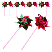 Plastic Rainbow Pinwheels for Kids 10 pcs