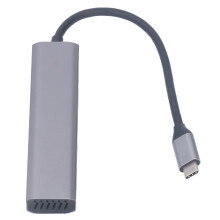 5-in-1 USB-C Hub Black, 4K HDMI, 110x25x12mm
