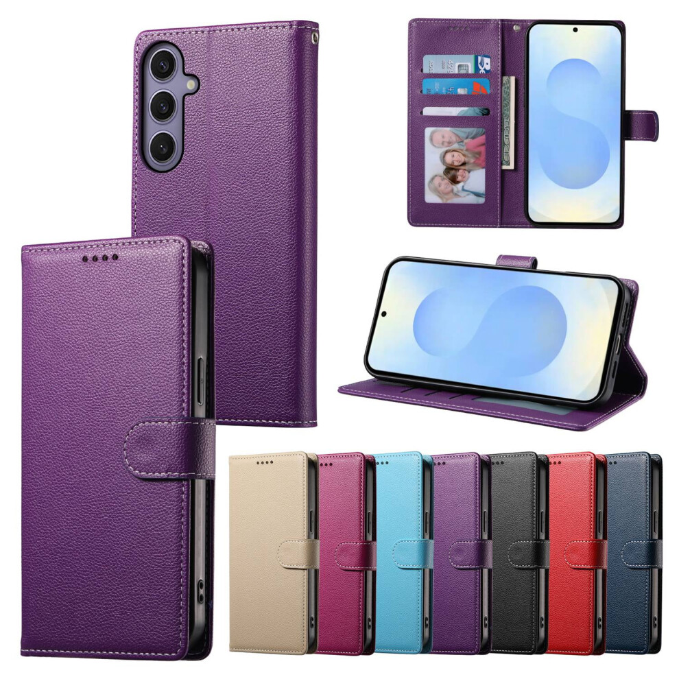 Leather Wallet Phone Case Compatible With Samsung Galaxy A56, A36, A26, A16, A06, A55, A35, A25, A15, A05, A05s, A54, A34, A24, A14, A04, A04s 9558830162333