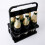 6 Hole Foldable Beer Bottle Holder, Handle Portable Use Wine Storage Rack, Bar Drink Holder Container Black 5