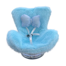 Doll Car Seat for 15cm Dolls with Air Vent Clip and Desktop Stand, Cute and Functional Car Ornament for Blind Box Doll Fans, Collectors