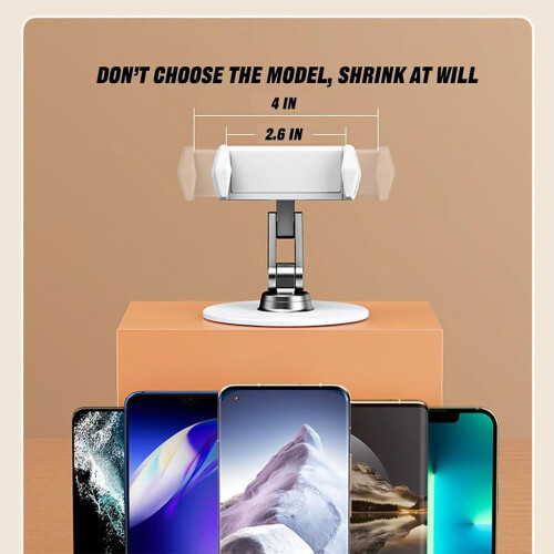Adjustable Phone Stand for Desk Bed Treadmill Airplane 2