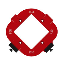 Aluminum Woodworking Radius Jig for Cabinet Arc Guide, Offering Multiple Radii for Precision Corner Rounding