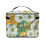 Cosmetic Bag Portable Hanging Organizer with Handle Floral 4