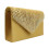 Women's rhinestone envelope clutch bag gold 3