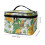 Cosmetic Bag Portable Hanging Organizer with Handle Floral 6