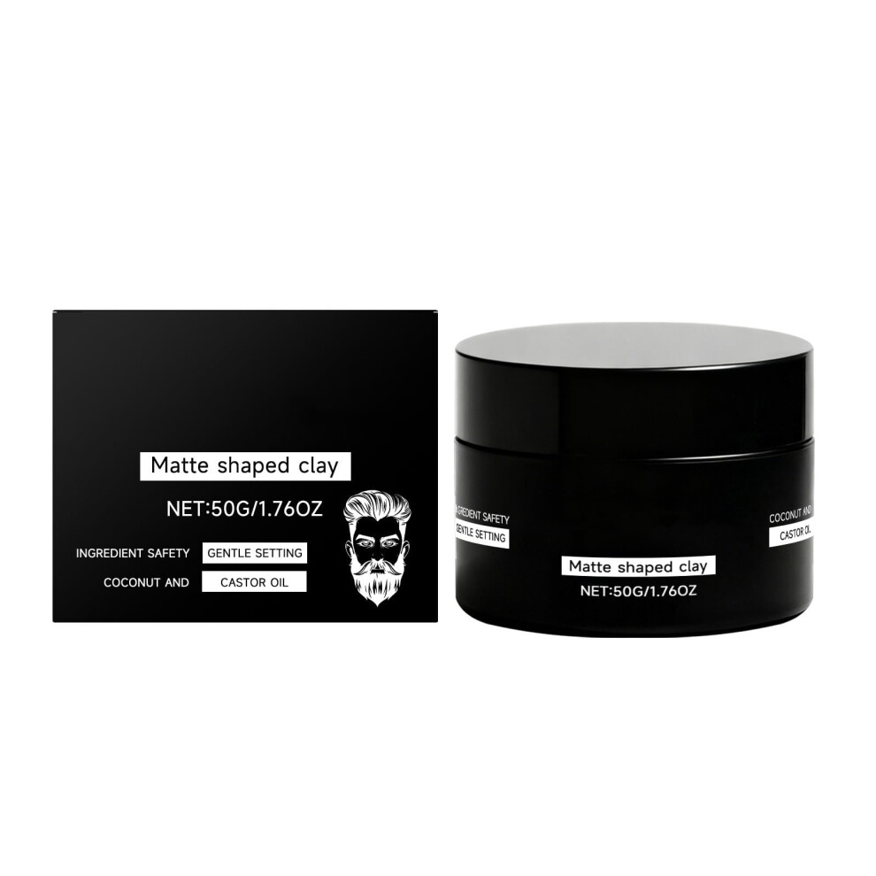 Matte Shaped Clay for Men â Firm Hold, Matte Finish, Natural Ingredients, Adds Volume & Texture, Compatible with All Hair Types