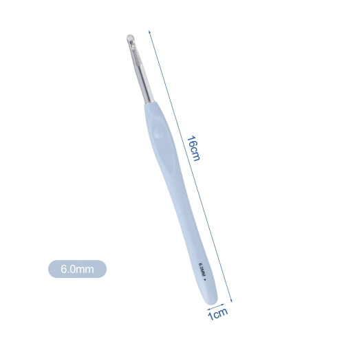 Soft Handle Crochet Knitting Needles Weave Tool Diy Sewing Accessories 6.0mm 1