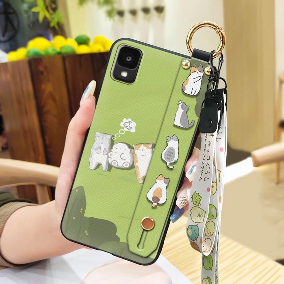 Phone Case Compatible With Tcl 30Z/30Le/T602dl – Waterproof, Dirt-Resistant, Kickstand, Wristband Ring Lanyard, Anti-Knock Silicone Cover 9181073478444