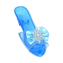 Princess Dress up Shoes Decor Toy Slippers for Cosplay Themed Party Birthday blue