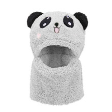 Polyester Fiber Cartoon Children's Hats and Scarves Set for Autumn and Winter, Suitable for Ages 2 - 10, Windproof and Warm