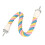 Bird Cotton Rope Perch S Size Pink/Yellow/Blue 10