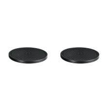2Pièces Socle Tournant Noir 360 Pour Présentation Déco