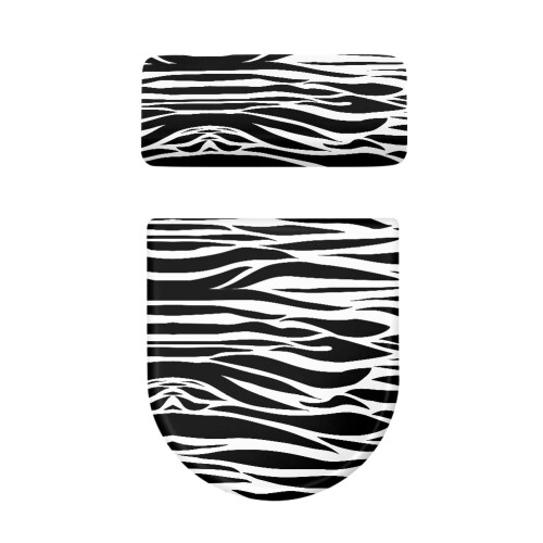 Zebra Polyester Toilet Seat Cover Replacement 17"x21" 1
